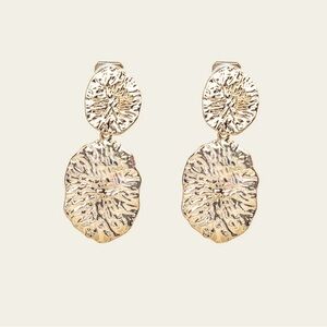 Aiori gold clip on earrings - 2 set of earrings, never worn before, in box/case